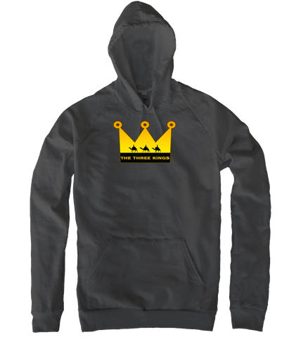HOODIE - THREE KINGS ARRIVE - ASPHALT